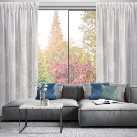 FIRANA GOTOWA JANE NA TAŚMIE 140X270 CM BIAŁY