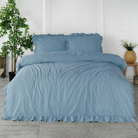Pościel bawełniana BLUE/160x200(P) STONEWASHED Pościel bawełniana BLUE/160x200(P) STONEWASHED