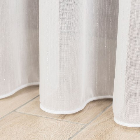 Firanka fantazyjna z ołowianką na metry wysokość 300 cm kolor biały