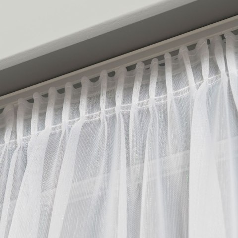 Firanka fantazyjna z ołowianką na metry wysokość 300 cm kolor biały