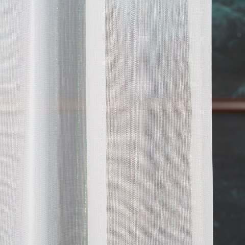 Firanka fantazyjna z ołowianką na metry wysokość 300 cm kolor biały