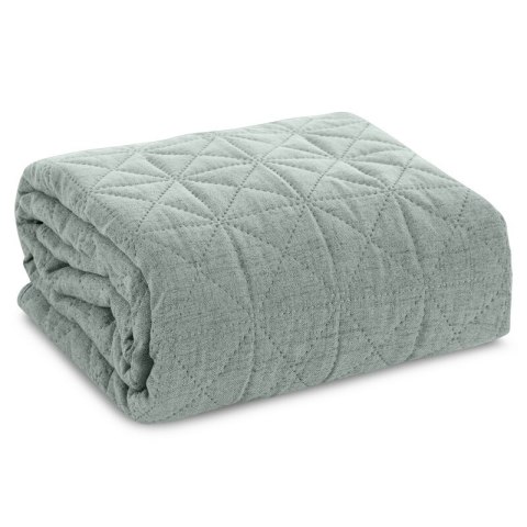 Narzuta jednokolorowa LEN 170x210 cm kolor miętowy