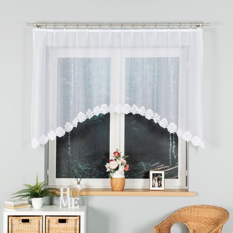 Firanka żakardowa gotowa ŻAKLINA 120x250 cm kolor biały