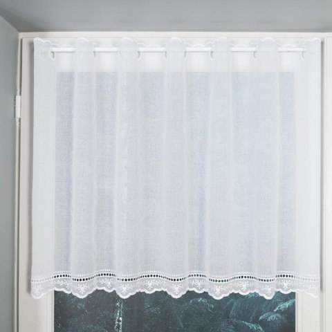 Zazdrostka haftowana na metry wysokość 60 cm kolor biały