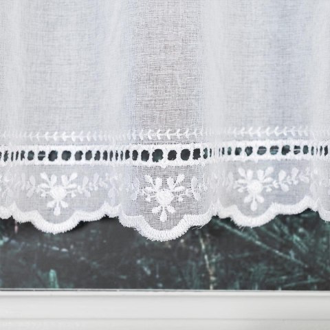 Zazdrostka haftowana na metry wysokość 60 cm kolor biały