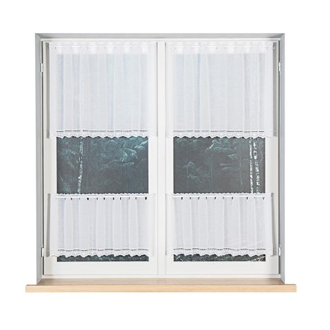 Zazdrostka haftowana na metry wysokość 60 cm kolor biały