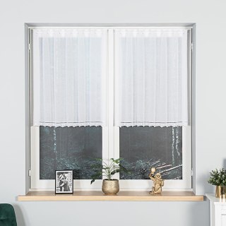 Zazdrostka haftowana na metry wysokość 90 cm kolor biały