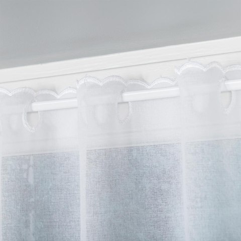 Zazdrostka haftowana na metry wysokość 90 cm kolor biały