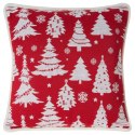 ŚWIĄTECZNA POSZEWKA XMAS 45X45 CM CZERWONY ŚWIĄTECZNA POSZEWKA XMAS 45X45 CM CZERWONY