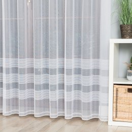 Firanka żakardowa z ołowianką na metry wysokość 250 cm kolor biały