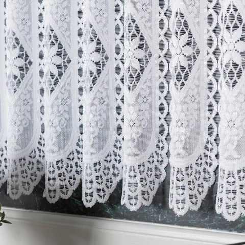 Zazdrostka żakardowa panelowa, wysokość 30cm, kolor 001 biały 107806/000/001/000030/1