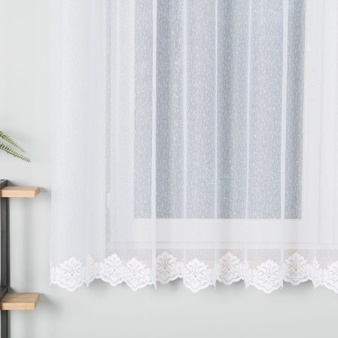 Firanka żakardowa na metry 023405 wysokość 170 cm kolor biały