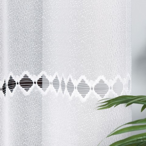 Firanka żakardowa na metry 018669 wysokość 250 cm kolor biały