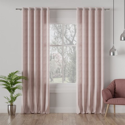 MILAS Tkanina dekoracyjna, wysokość 290cm, kolor 444 pastelowy różowy MILAS0/000/444/000290/1