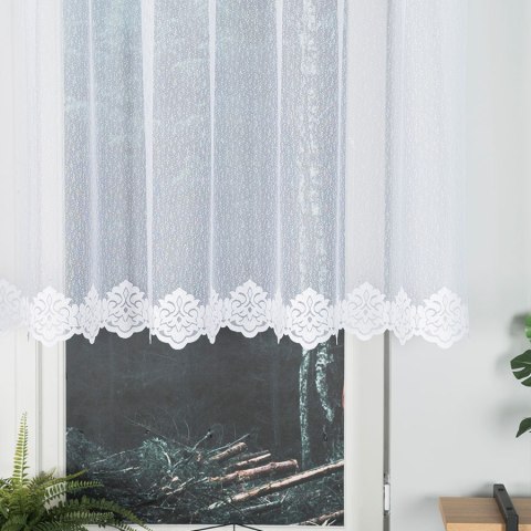 Firanka żakardowa na metry 023405 wysokość 110 cm kolor biały