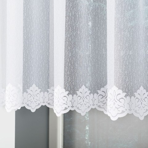 Firanka żakardowa na metry 023405 wysokość 110 cm kolor biały