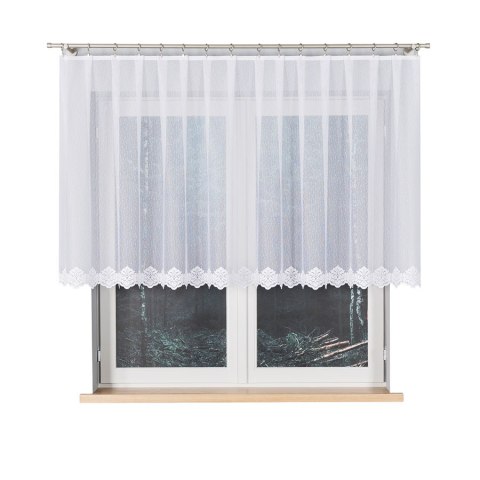 Firanka żakardowa na metry 023405 wysokość 110 cm kolor biały