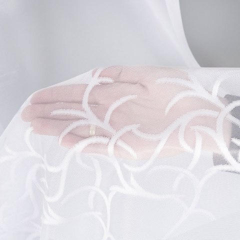 Firanka żakardowa 023297 wysokość 150 cm kolor biały
