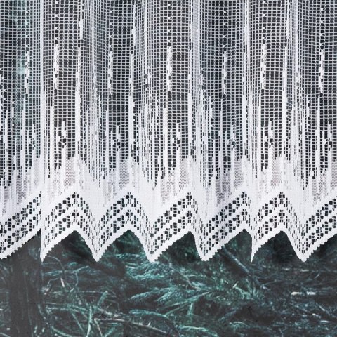 Firanka żakardowa na metry 000146 wysokość 120 cm kolor biały