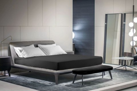 PRZEŚCIERADŁO Z GUMKĄ JERSEY D91 180X200 CM, WYS.30 CM CZARNY