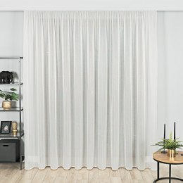 Firanka fantazyjna z ołowianką, wysokość 310cm, kolor 001 off white z błyszczącą, mieniącą nitką 001258/OLO/001/000310/1