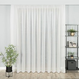 Firanka fantazyjna z ołowianką, wysokość 310cm, kolor 001 off white z błyszczącą, mieniącą nitką 001347/OLO/001/000310/1