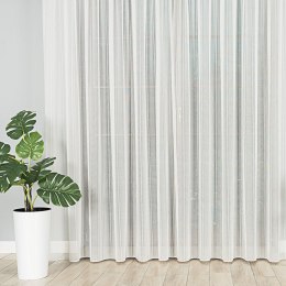 Firanka fantazyjna z ołowianką, wysokość 310cm, kolor 002 off white ze srebrną nitką 001347/OLO/002/000310/1