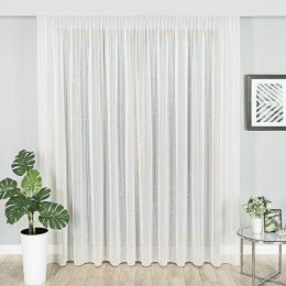 Firanka fantazyjna z ołowianką, wysokość 310cm, kolor 002 off white ze srebrną nitką 001347/OLO/002/000310/1