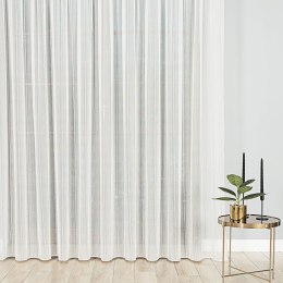 Firanka fantazyjna z ołowianką, wysokość 310cm, kolor 003 off white z miedzianą nitką 001347/OLO/003/000310/1
