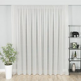 Firanka fantazyjna z ołowianką, wysokość 310cm, kolor 003 off white ze srebrną nitką 001258/OLO/003/000310/1