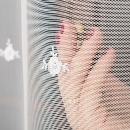 Firanka haftowana z wzorem po całości, wysokość 250cm, kolor 001 biały 024489/020/001/000250/1