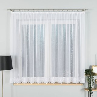 Firanka haftowana na metry 007888 wysokość 160 cm kolor biały