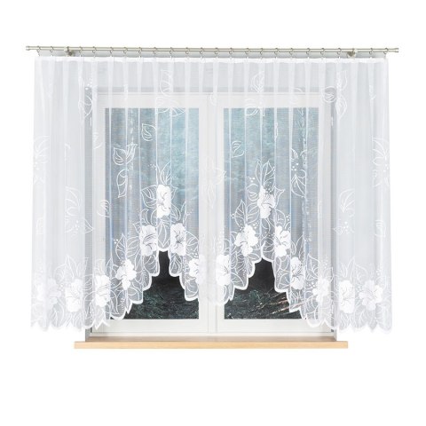 Firanka gotowa żakardowa GRACJANA rozmiar 160x400 cm kolor biały