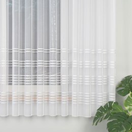 KALINA Firanka żakardowa gotowa, szerokość 550 x wysokość 180cm, kolor 003 biały ze srebrnym lurexem 000382/FBP/003/550180/1