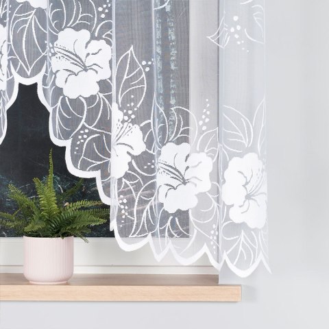 Firanka gotowa żakardowa GRACJANA rozmiar 160x300 cm kolor biały