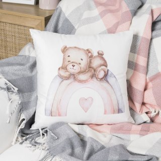 MISIACZEK Poszewka dekoracyjna VELVET, 40x40cm, kolor 001 biały P00109/POP/001/040040/1