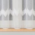Firanka haftowana ze wzorem pasowym z ołowianką, wysokość 160cm, kolor 001 biały z błyskiem 112750/OLO/001/000160/1