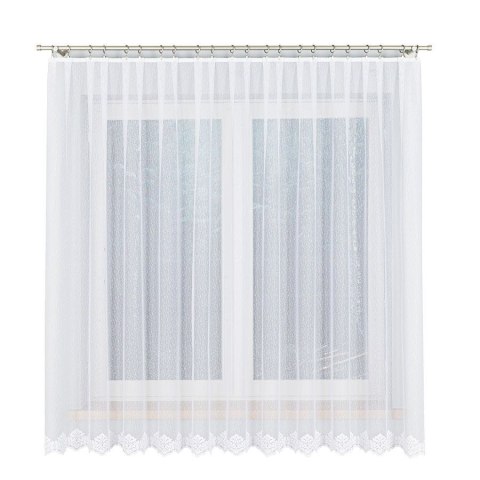 Firanka żakardowa 023405 wysokość 180 cm kolor biały