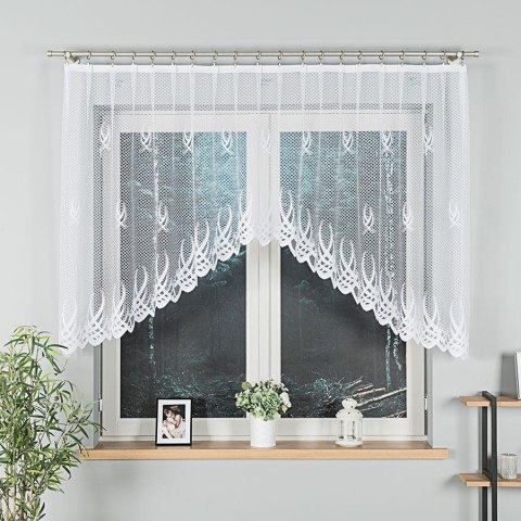 Firanka żakardowa gotowa GOSIA 120x300 cm kolor biały