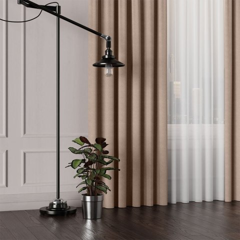 IBIZA Tkanina dekoracyjna, wysokość 300cm, kolor 004 chłodny ciemny beżowy 027823/TDP/004/000300/1