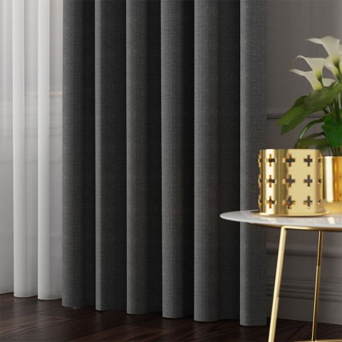 IBIZA Tkanina dekoracyjna, wysokość 300cm, kolor 010 grafitowy 027823/TDP/010/000300/1