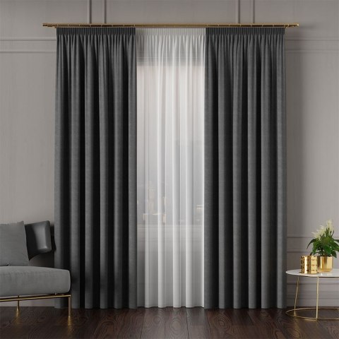 IBIZA Tkanina dekoracyjna, wysokość 300cm, kolor 010 grafitowy 027823/TDP/010/000300/1