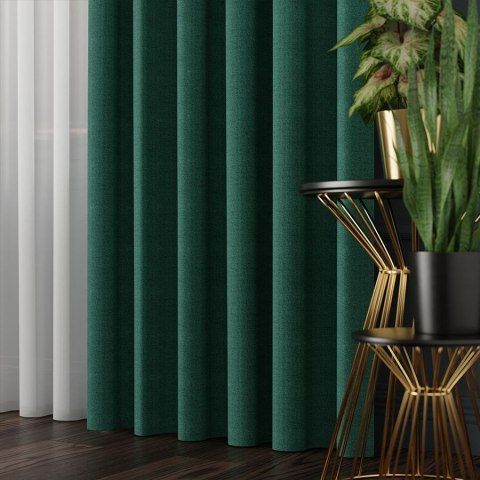 IBIZA Tkanina dekoracyjna, wysokość 300cm, kolor 013 szmaragdowy 027823/TDP/013/000300/1