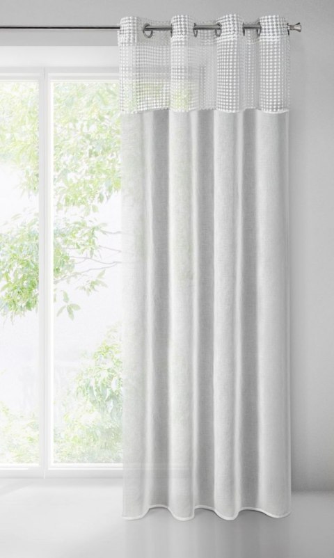 FIRANA GOTOWA GRACE 135X250 CM BIAŁY