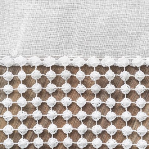 FIRANA GOTOWA GRACE 135X250 CM BIAŁY