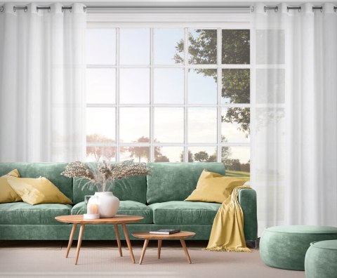 FIRANA GOTOWA MARGO 140X250 CM BIAŁY