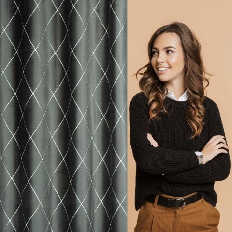 Zasłona gotowa MARGO 140x250 cm kolor jasnoszary