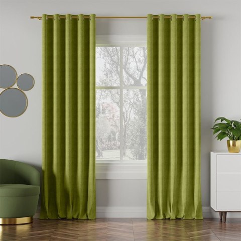 MILAS Tkanina dekoracyjna, wysokość 290cm, kolor 015 limonkowy MILAS0/000/015/000290/1