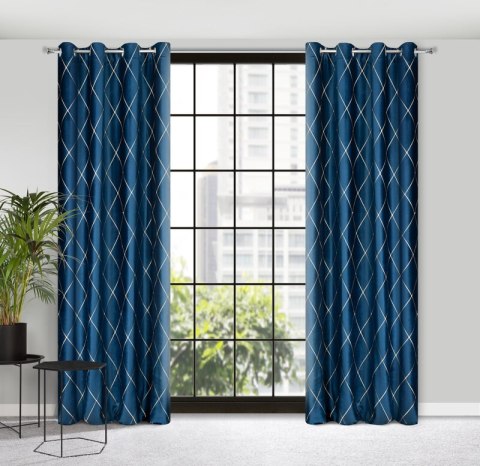 Zasłona gotowa MARGO 140x250 cm kolor granatowy