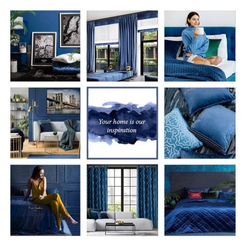 Zasłona gotowa MARGO 140x250 cm kolor granatowy